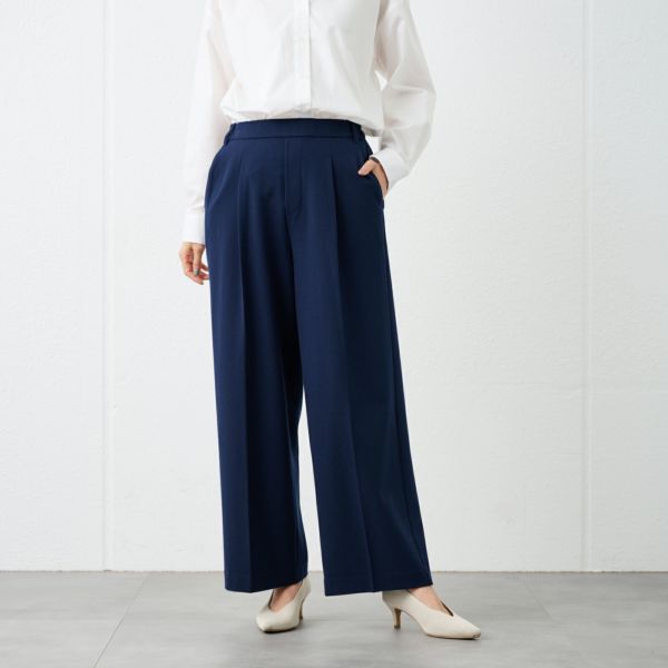 【オルスタ】両面起毛　ワイドパンツ