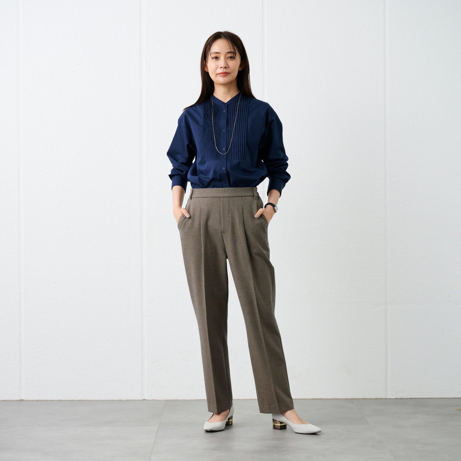 【オルスタ】両面起毛　ストレートパンツ