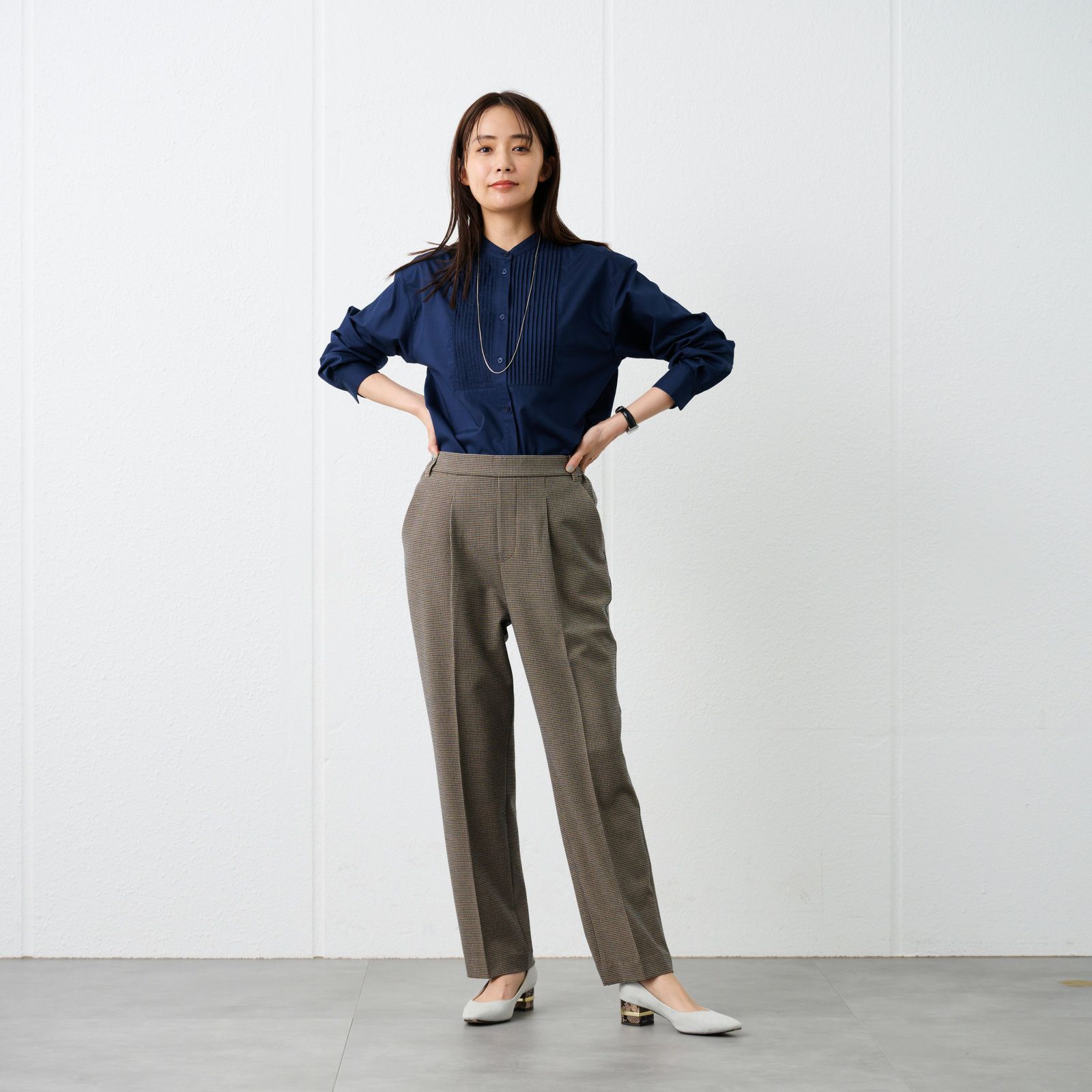 【オルスタ】両面起毛　ストレートパンツ