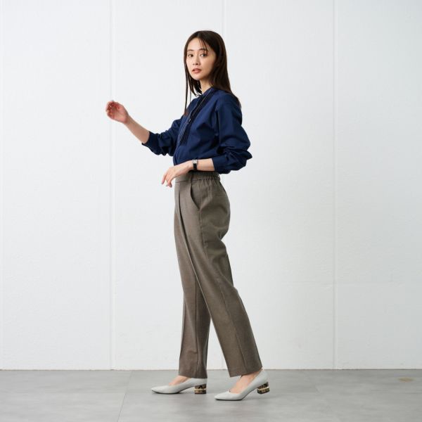 【オルスタ】両面起毛　ストレートパンツ