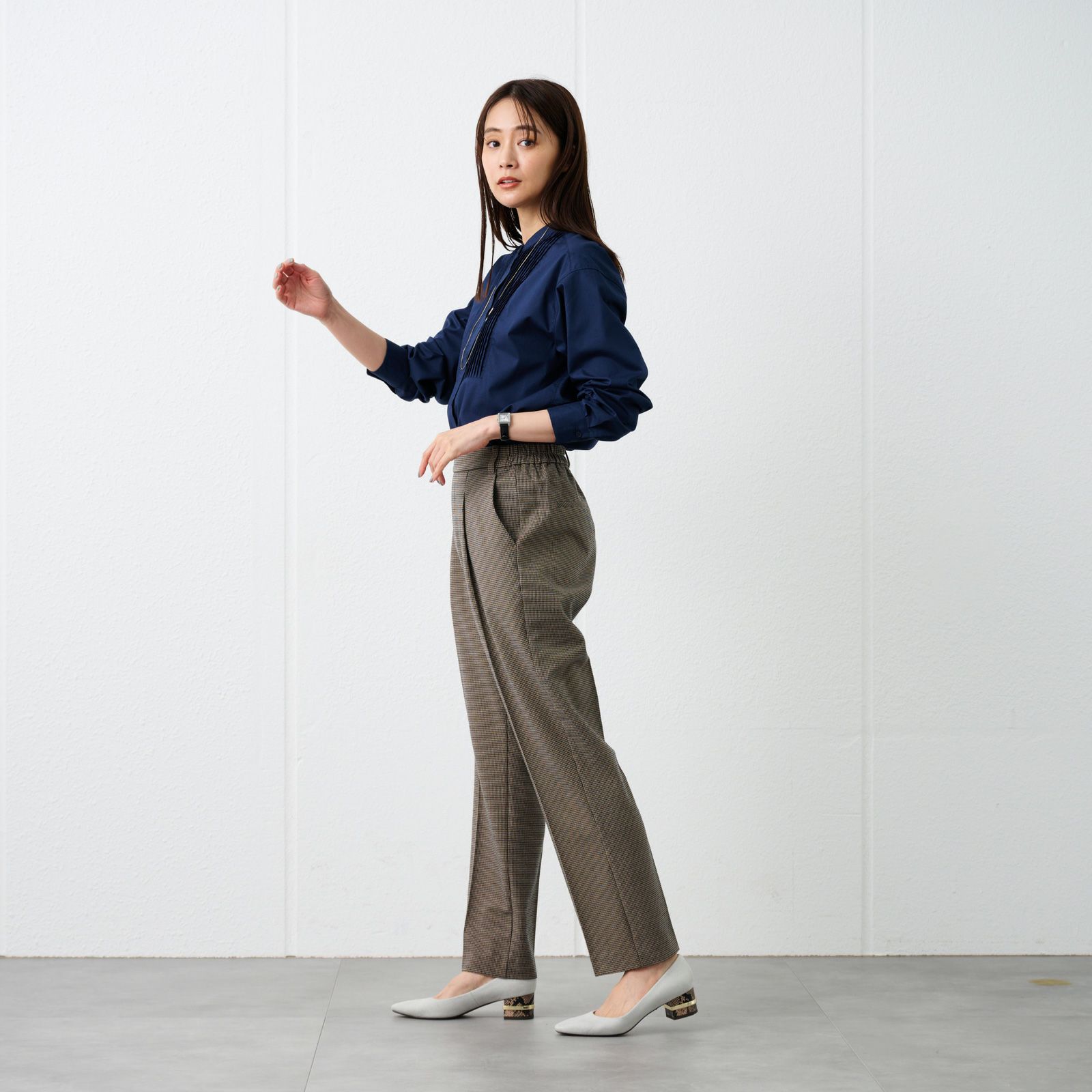 【オルスタ】両面起毛　ストレートパンツ