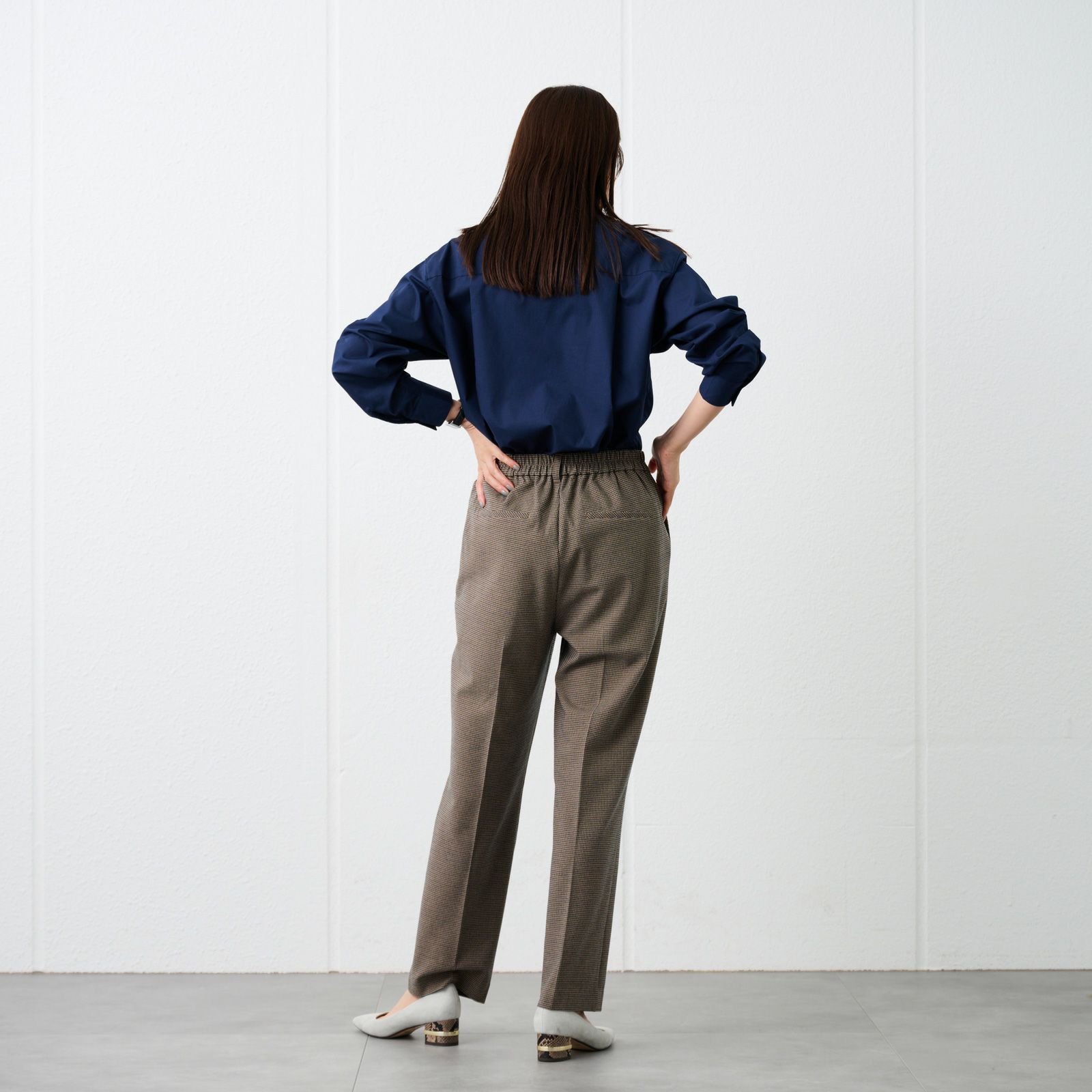 【オルスタ】両面起毛　ストレートパンツ