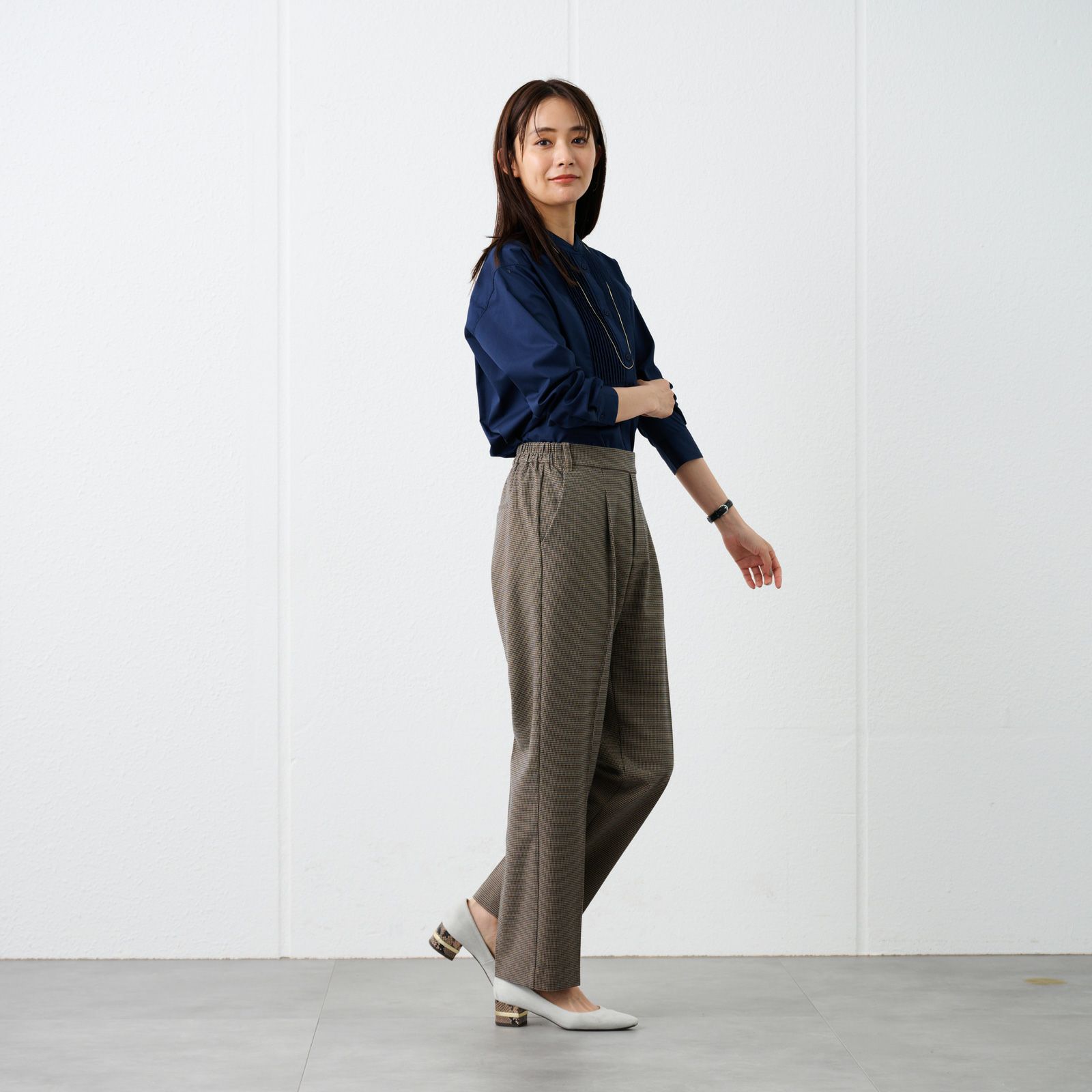 【オルスタ】両面起毛　ストレートパンツ