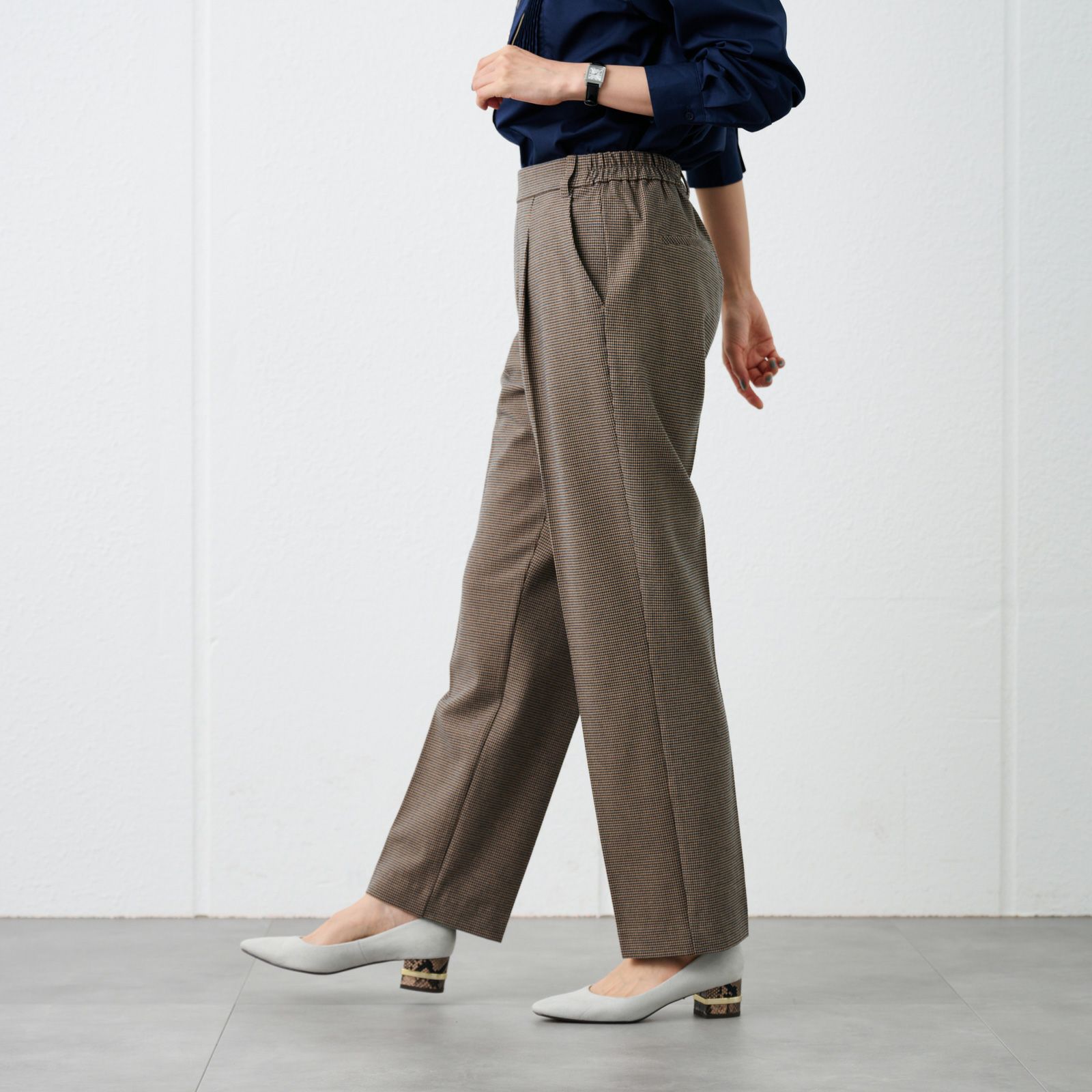 【オルスタ】両面起毛　ストレートパンツ