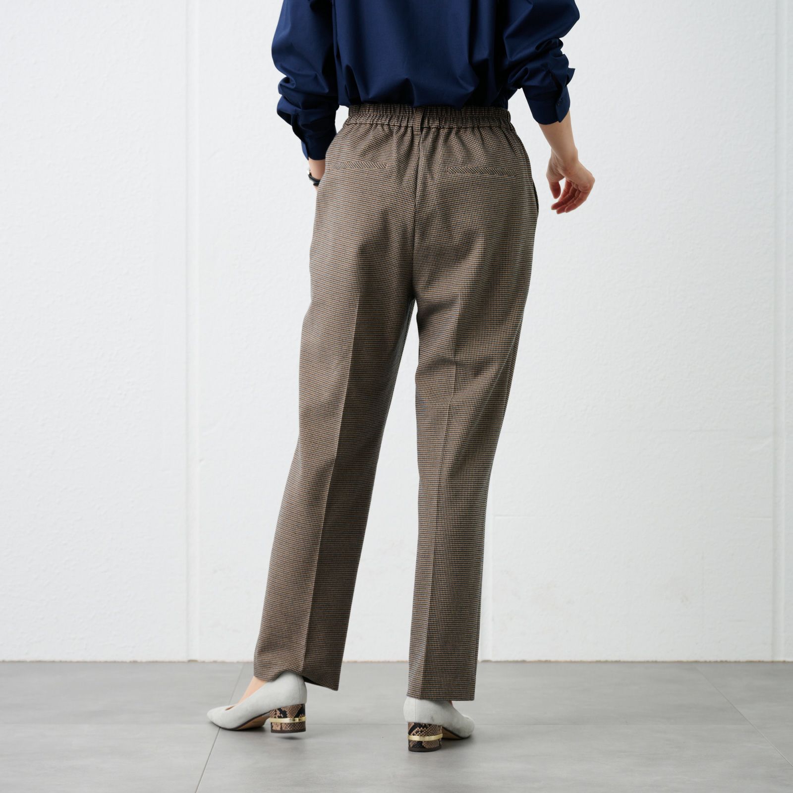 【オルスタ】両面起毛　ストレートパンツ