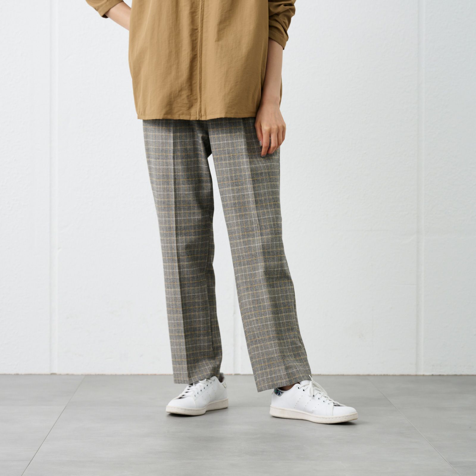 【オルスタ】両面起毛　ストレートパンツ