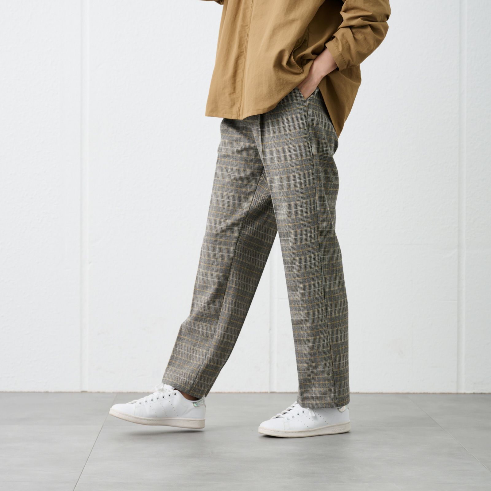 【オルスタ】両面起毛　ストレートパンツ