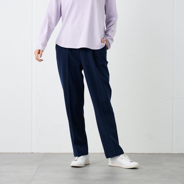 【オルスタ】両面起毛　ストレートパンツ