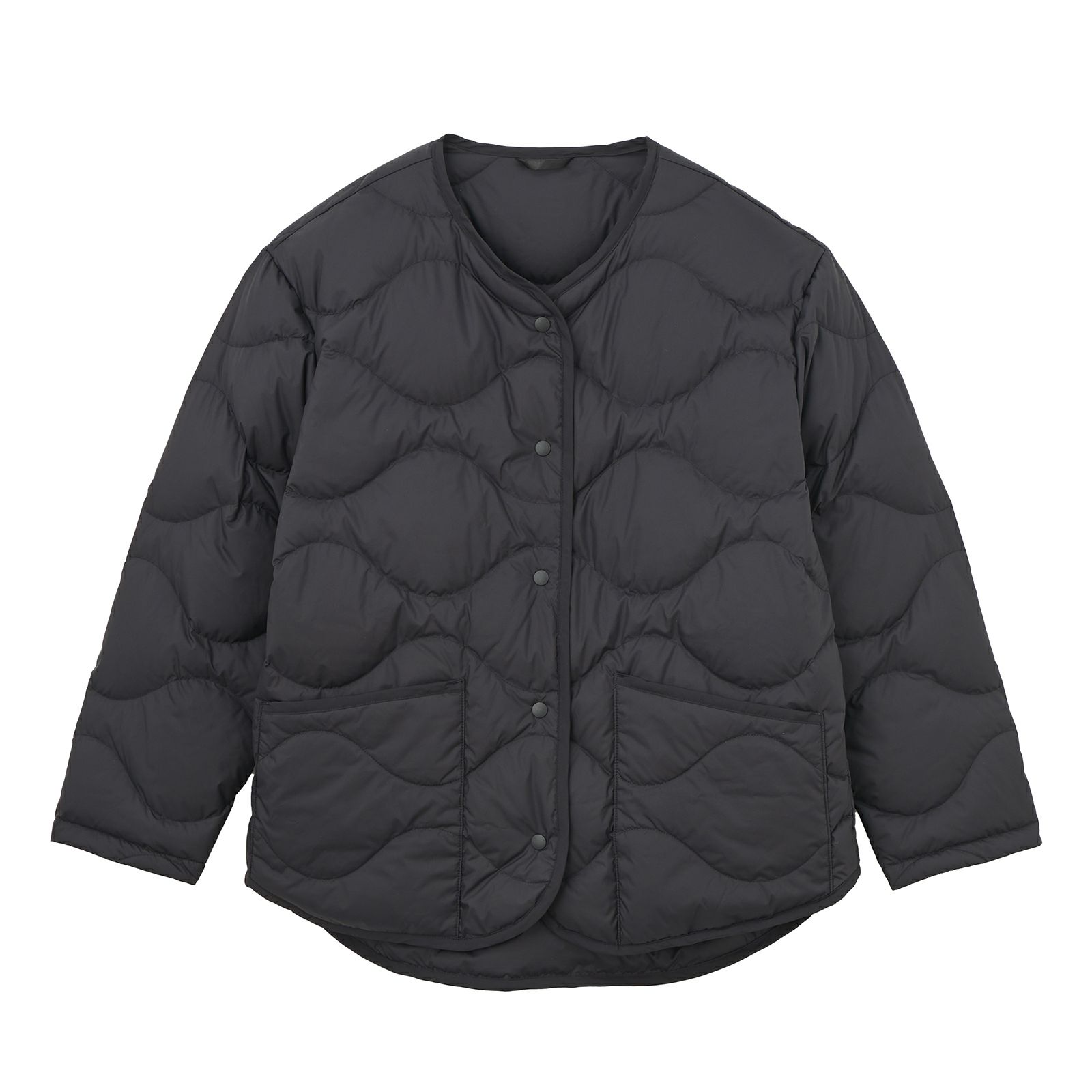 ウオッシャブルダウン　ノーカラージャケット