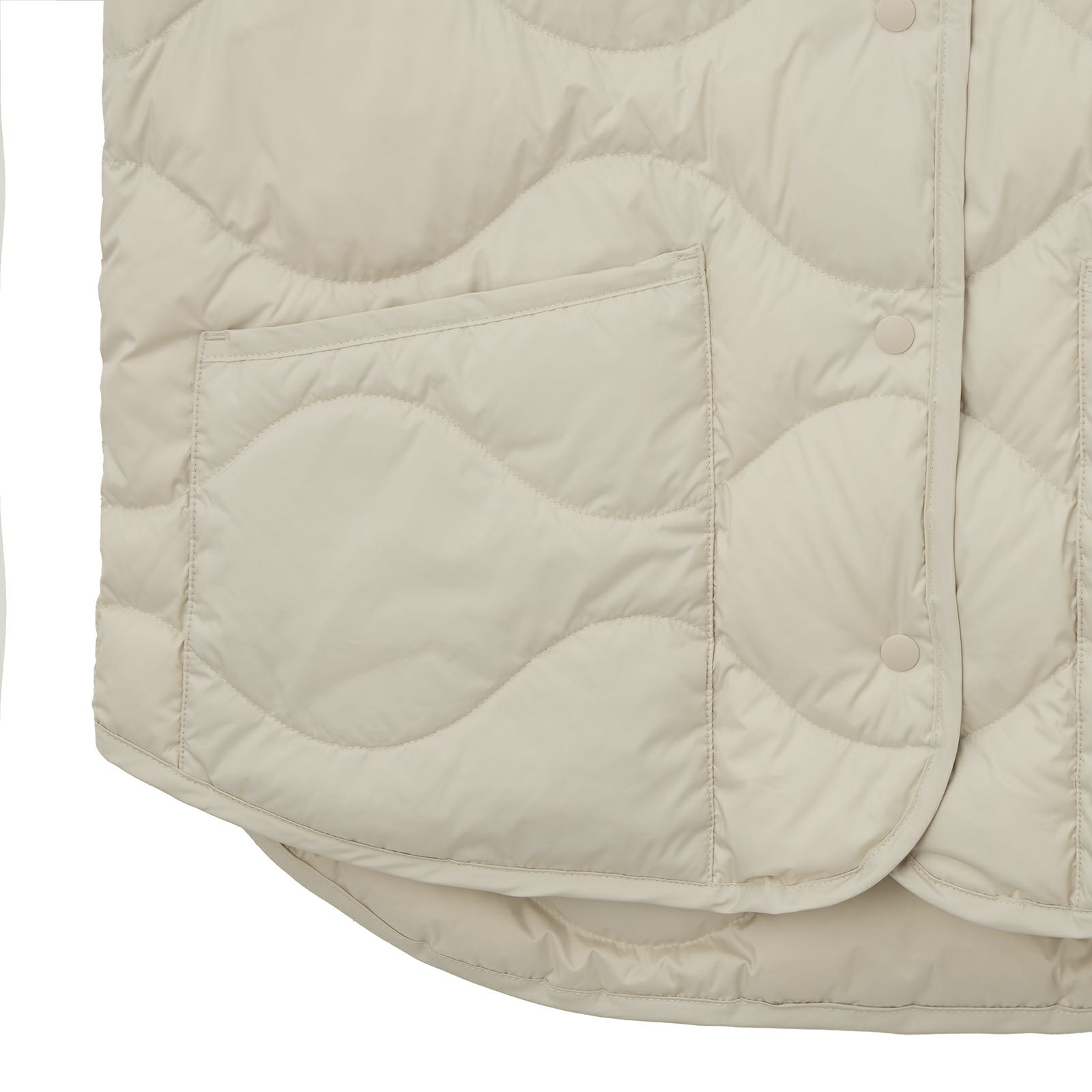 ウオッシャブルダウン　ノーカラージャケット