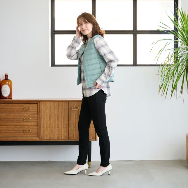 ウオッシャブルダウン　ノーカラーベスト