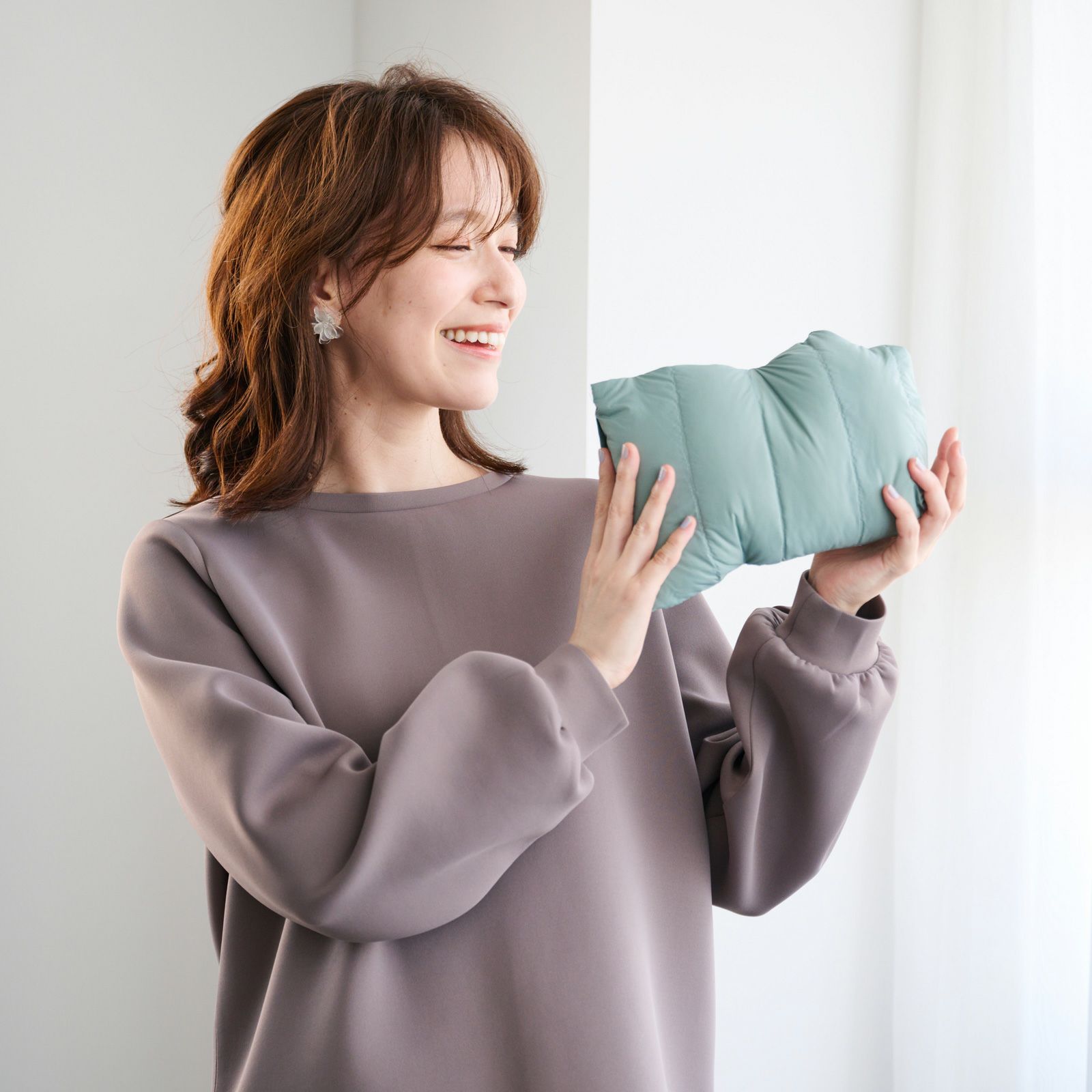 ウオッシャブルダウン　ノーカラーベスト