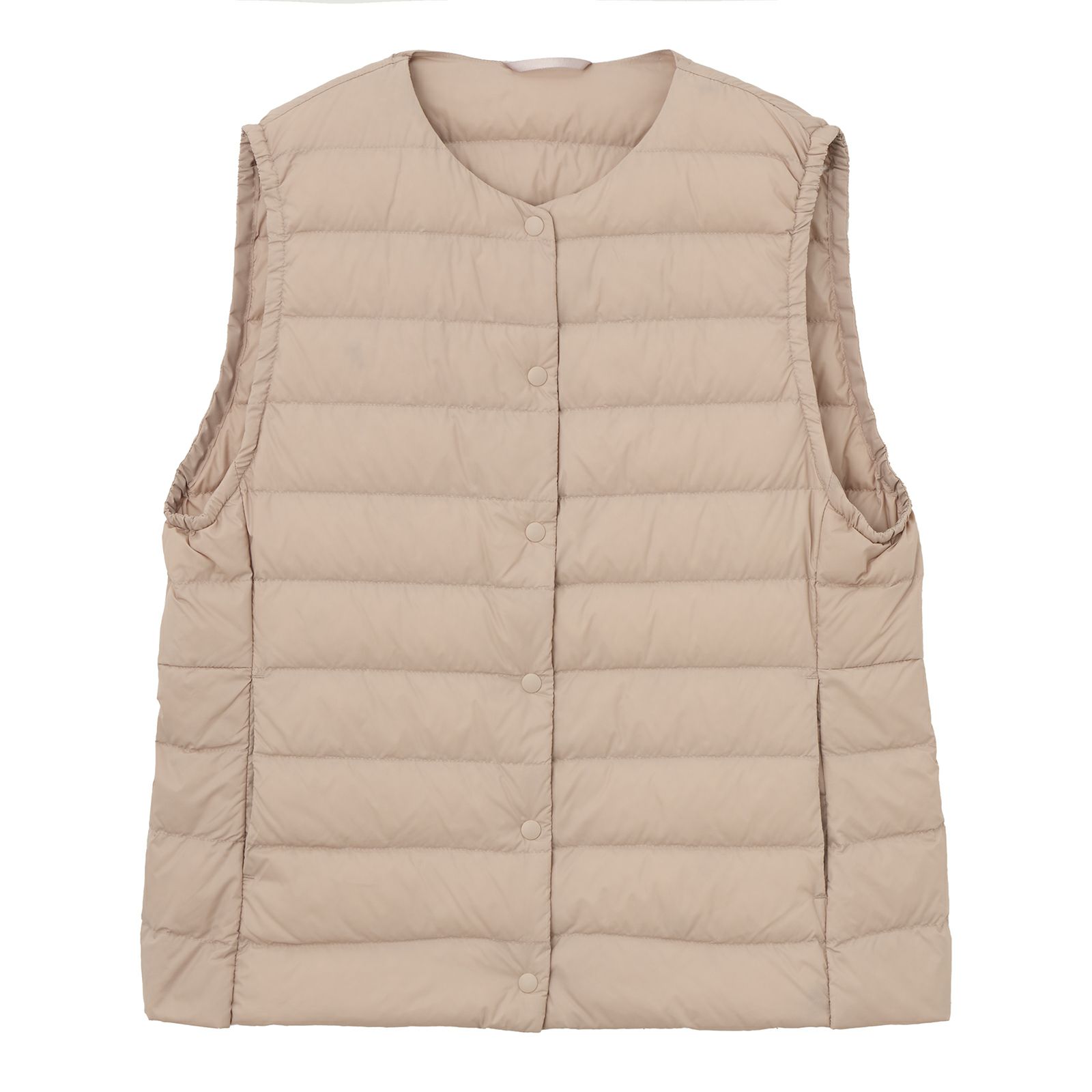 ウオッシャブルダウン　ノーカラーベスト