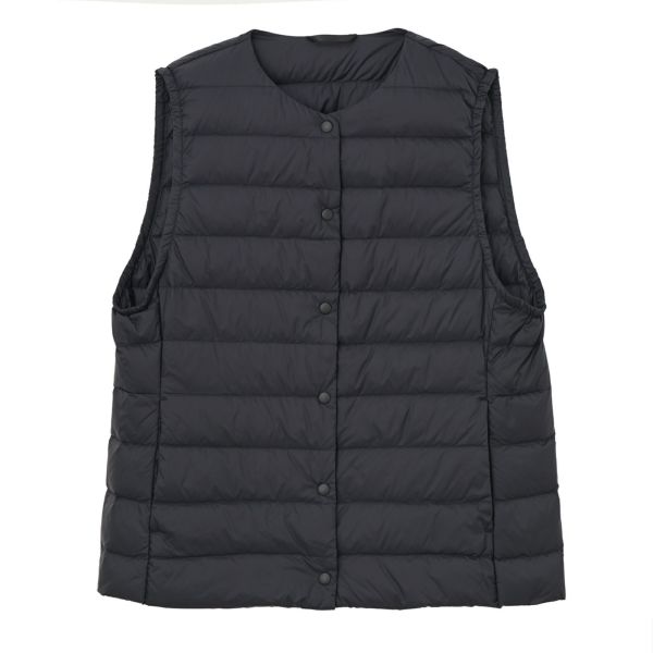 ウオッシャブルダウン　ノーカラーベスト