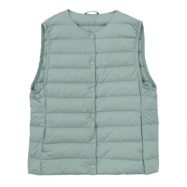 ウオッシャブルダウン　ノーカラーベスト