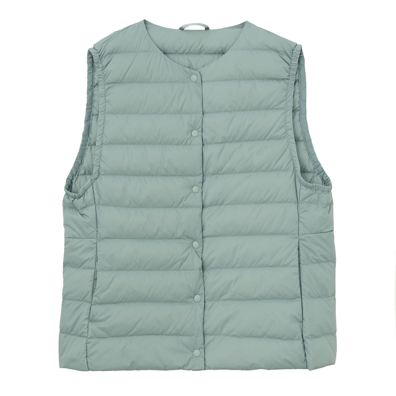 ウオッシャブルダウン　ノーカラーベスト