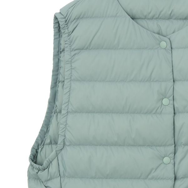 ウオッシャブルダウン　ノーカラーベスト