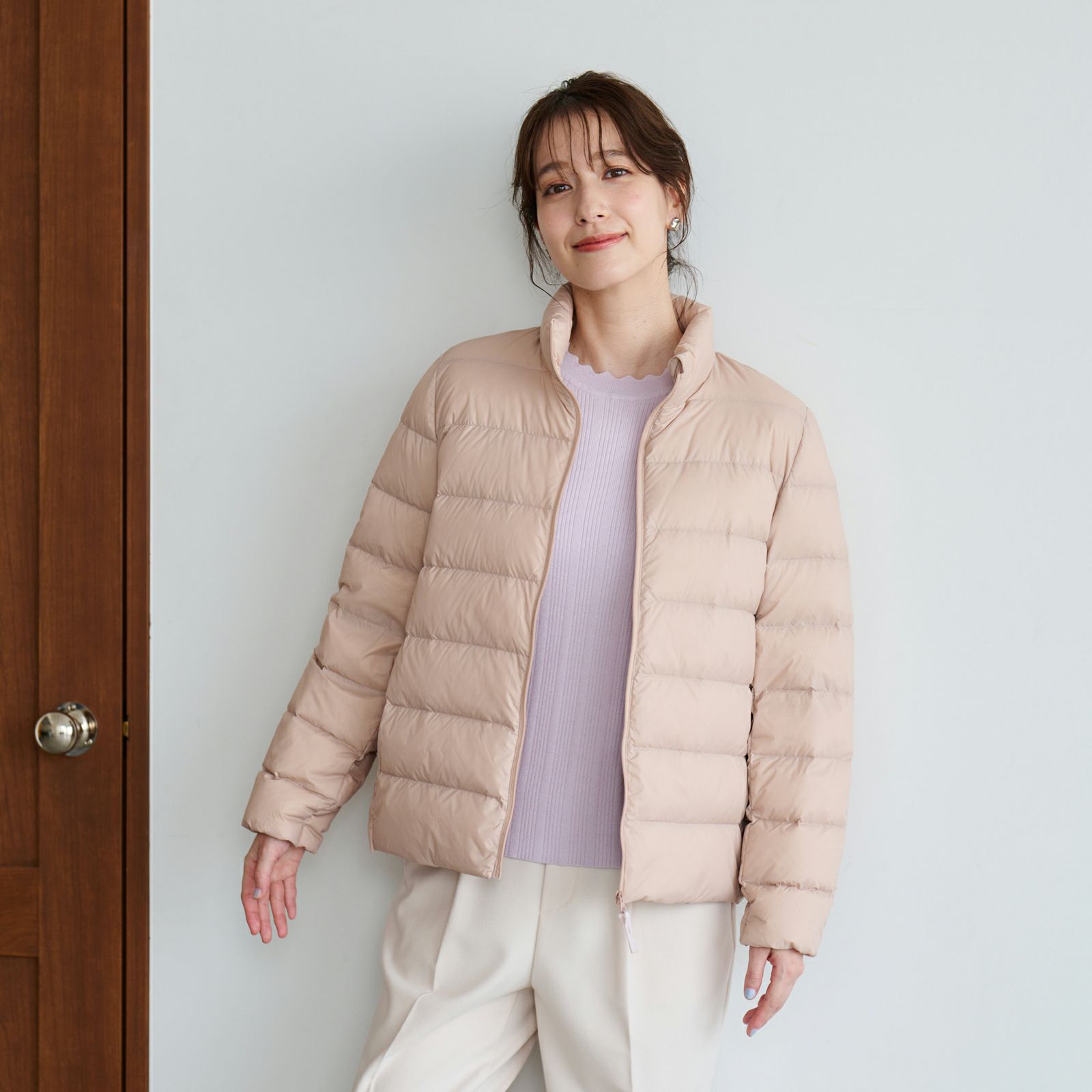 ウオッシャブルダウン　スタンドジャケット