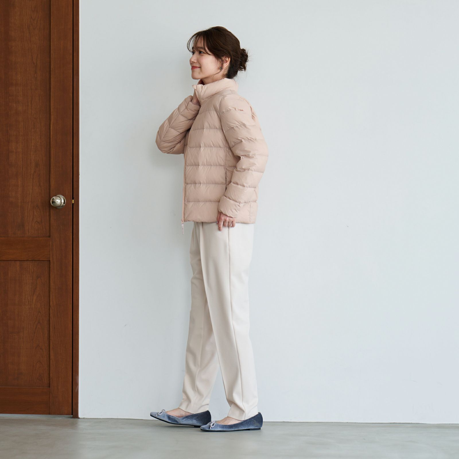 ウオッシャブルダウン　スタンドジャケット