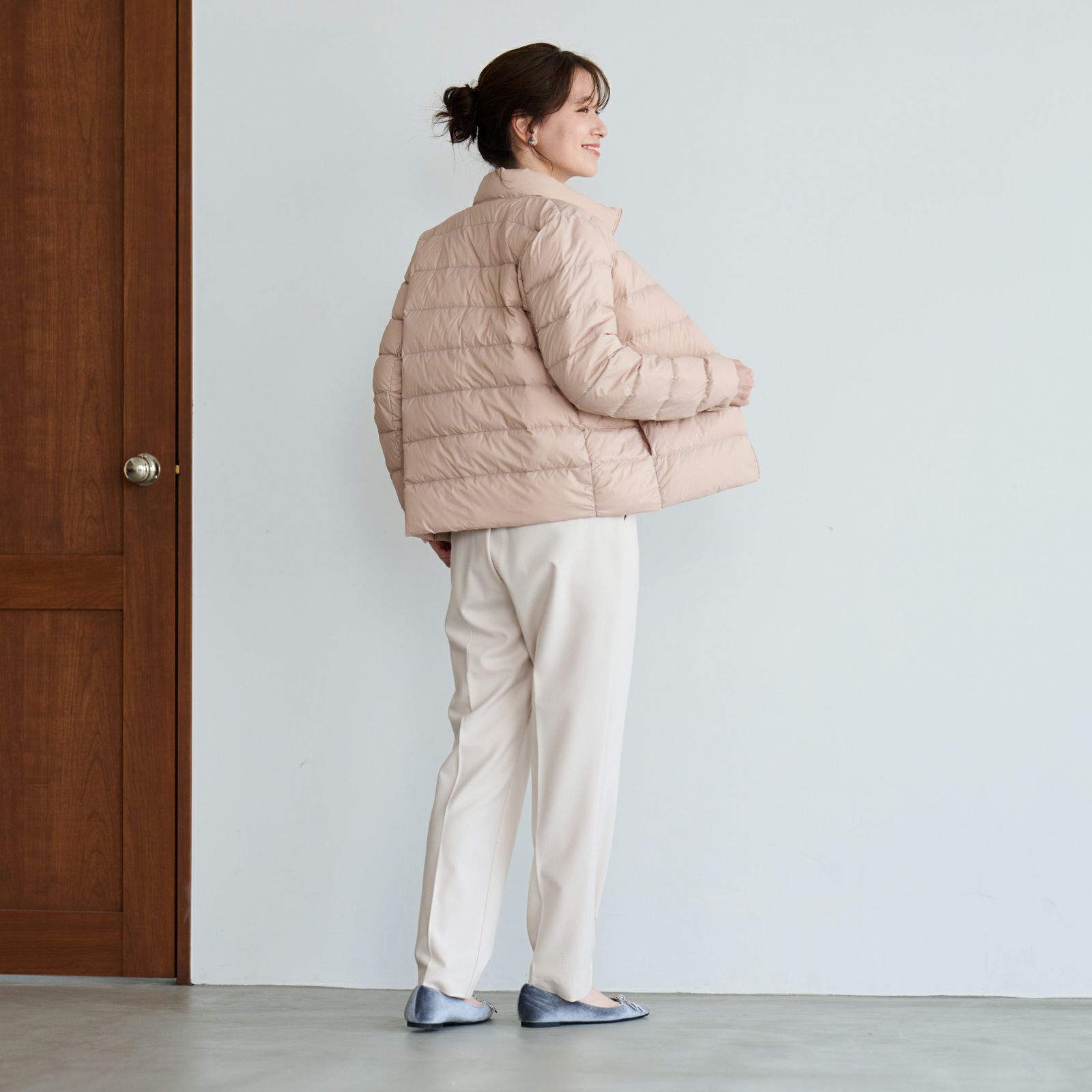 ウオッシャブルダウン　スタンドジャケット