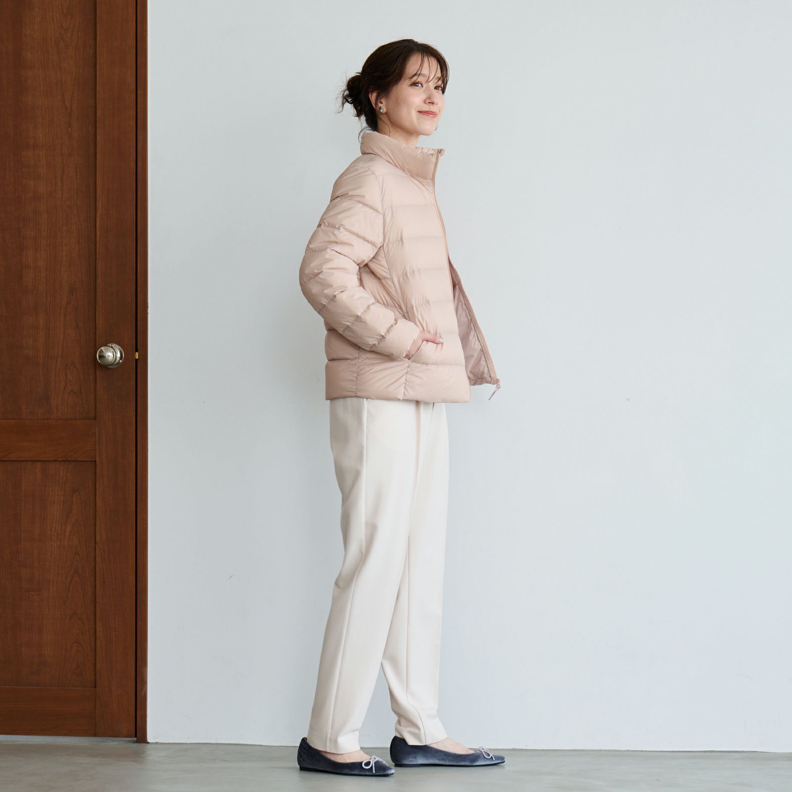 ウオッシャブルダウン　スタンドジャケット