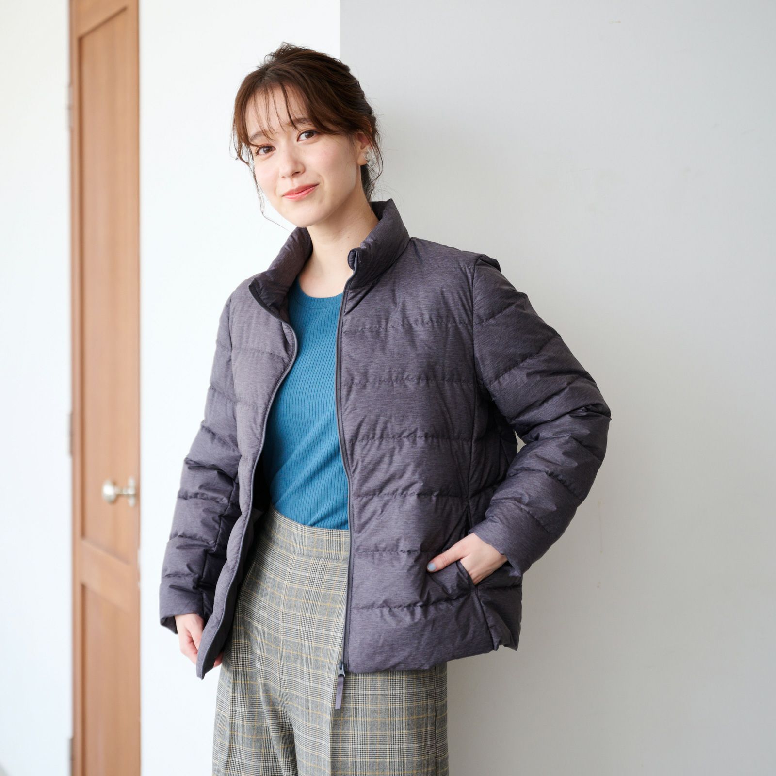 ウオッシャブルダウン　スタンドジャケット