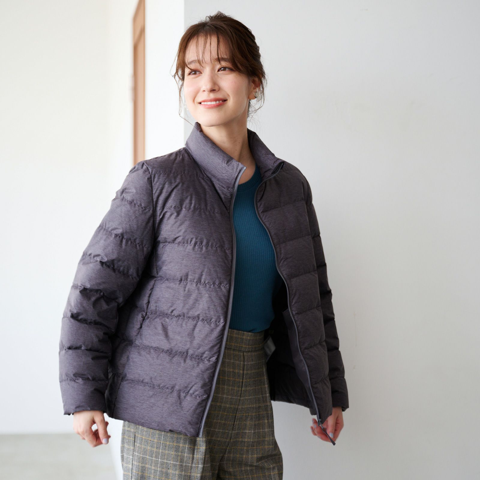 ウオッシャブルダウン　スタンドジャケット