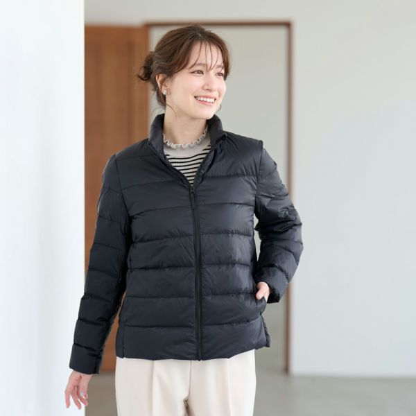 ウオッシャブルダウン　スタンドジャケット