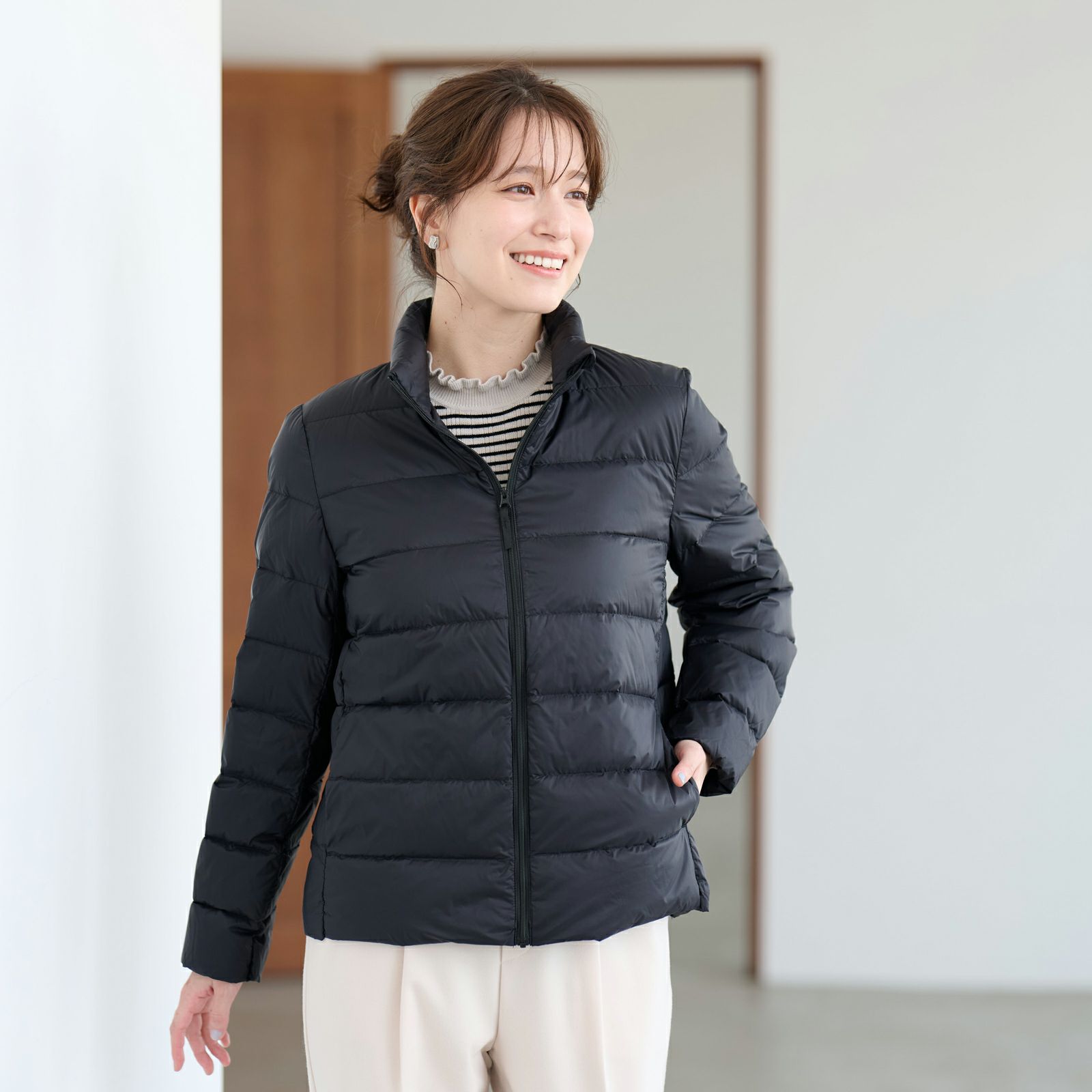 ウオッシャブルダウン　スタンドジャケット