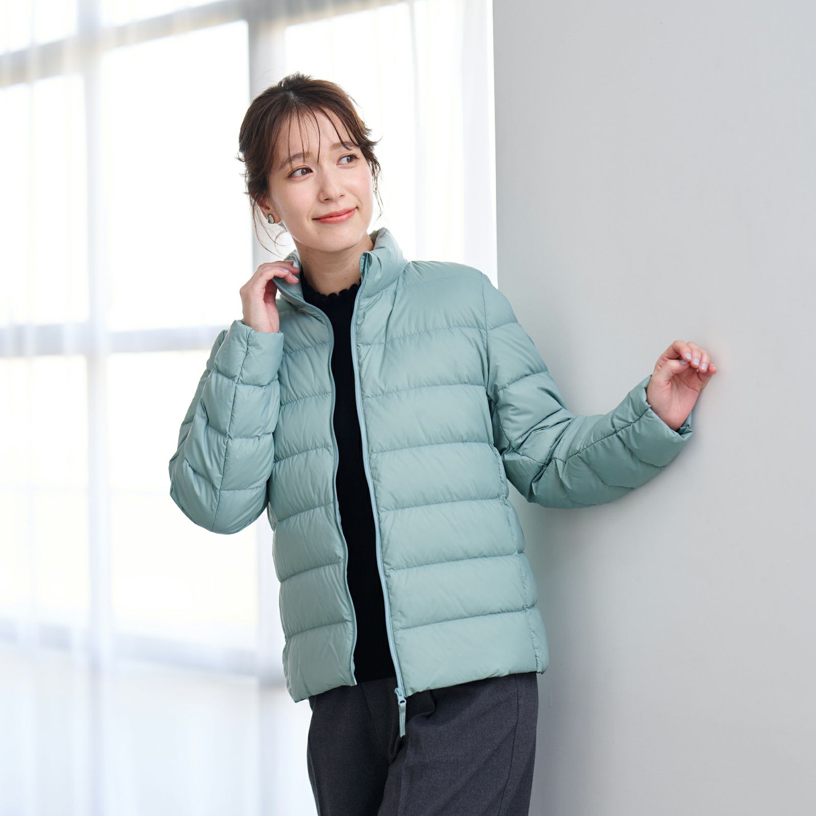 ウオッシャブルダウン　スタンドジャケット