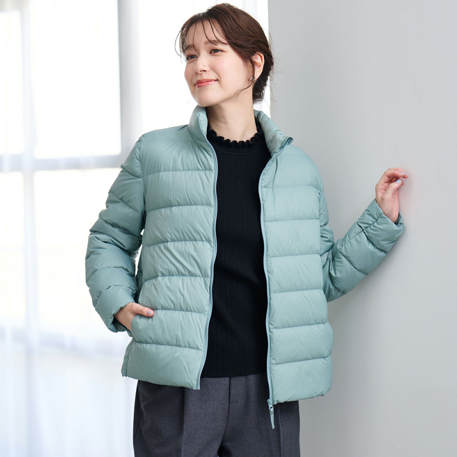 ウオッシャブルダウン　スタンドジャケット