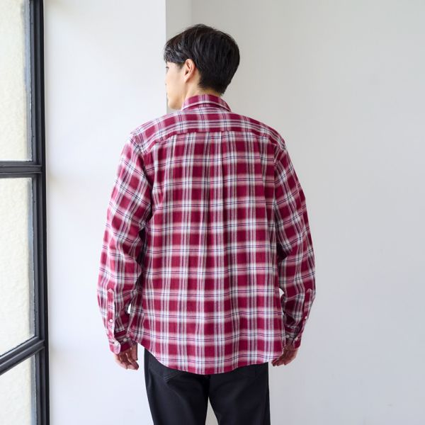 【てまラク】フランネルシャツ