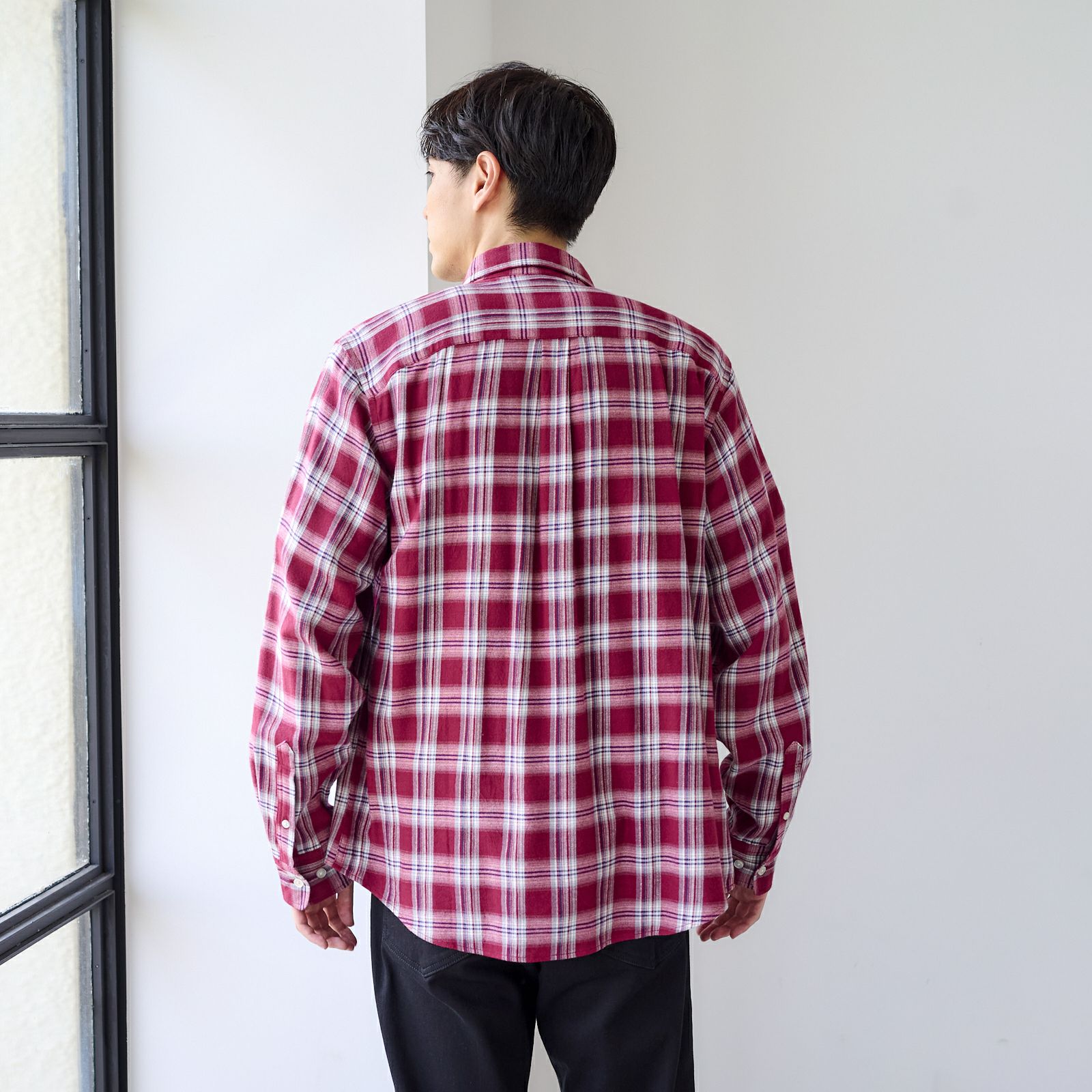 【てまラク】フランネルシャツ