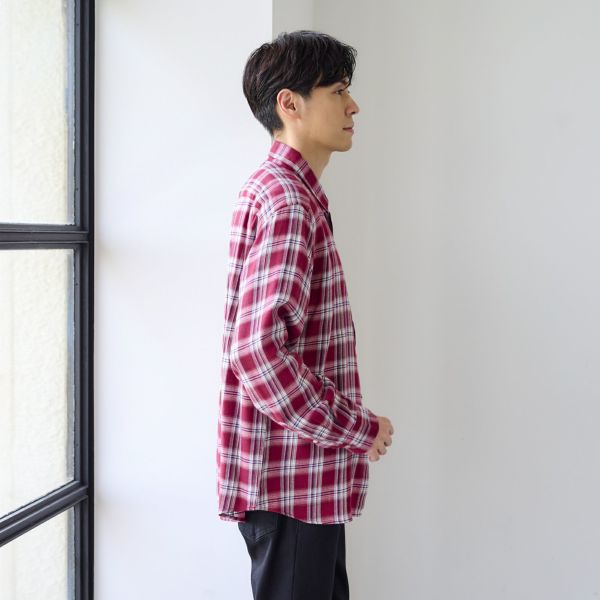【てまラク】フランネルシャツ