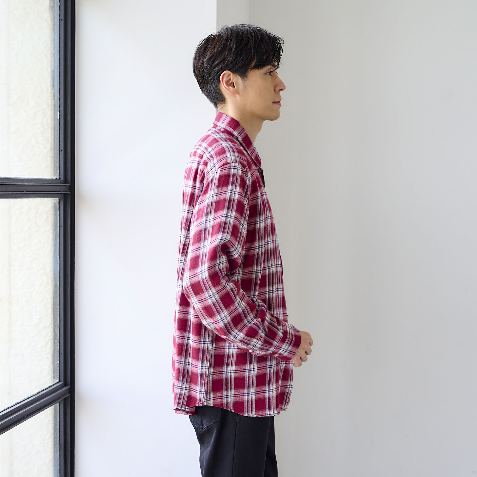 【てまラク】フランネルシャツ