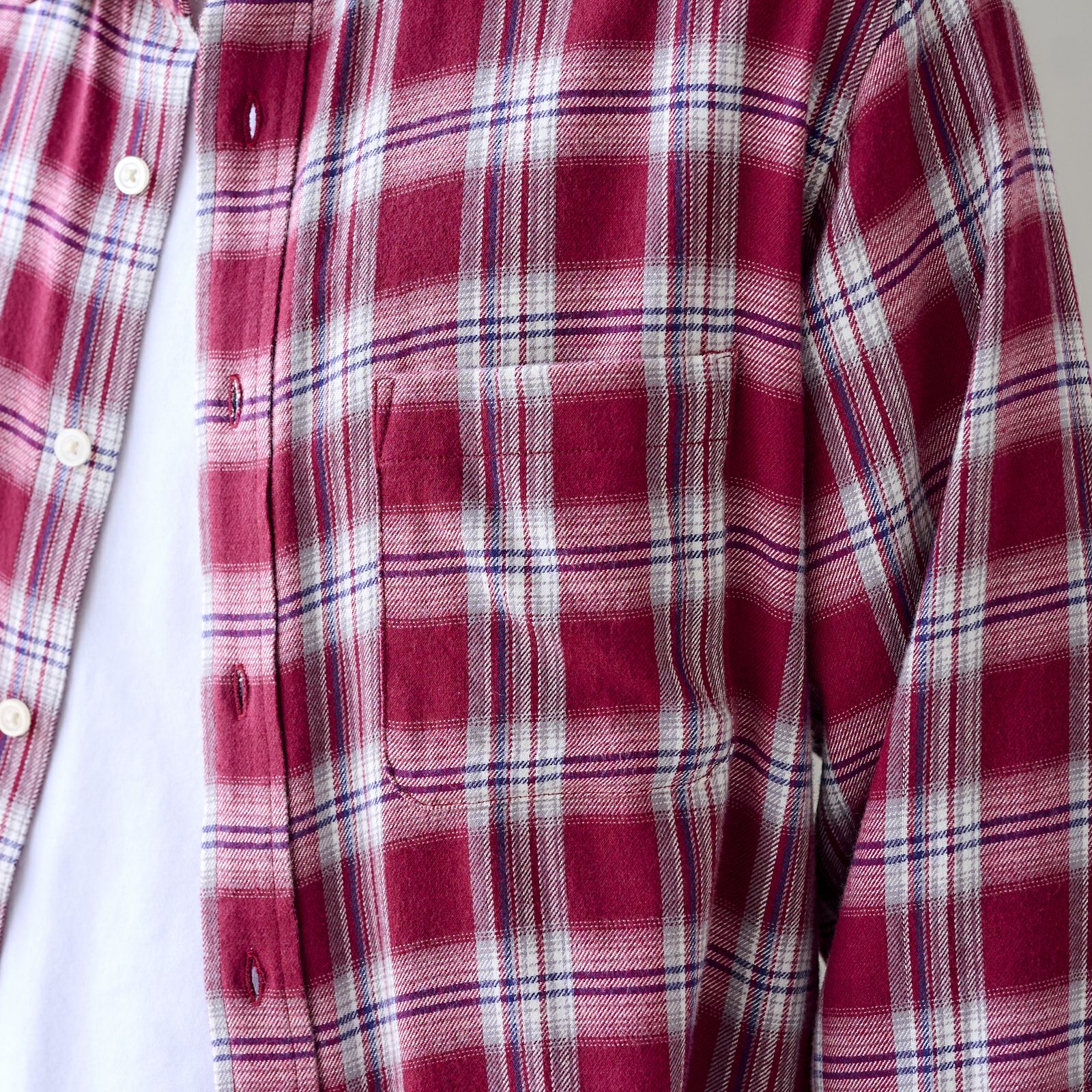 【てまラク】フランネルシャツ