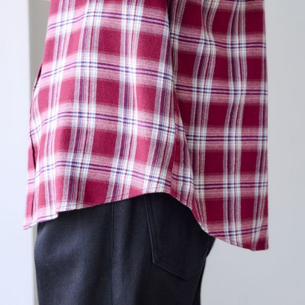 【てまラク】フランネルシャツ