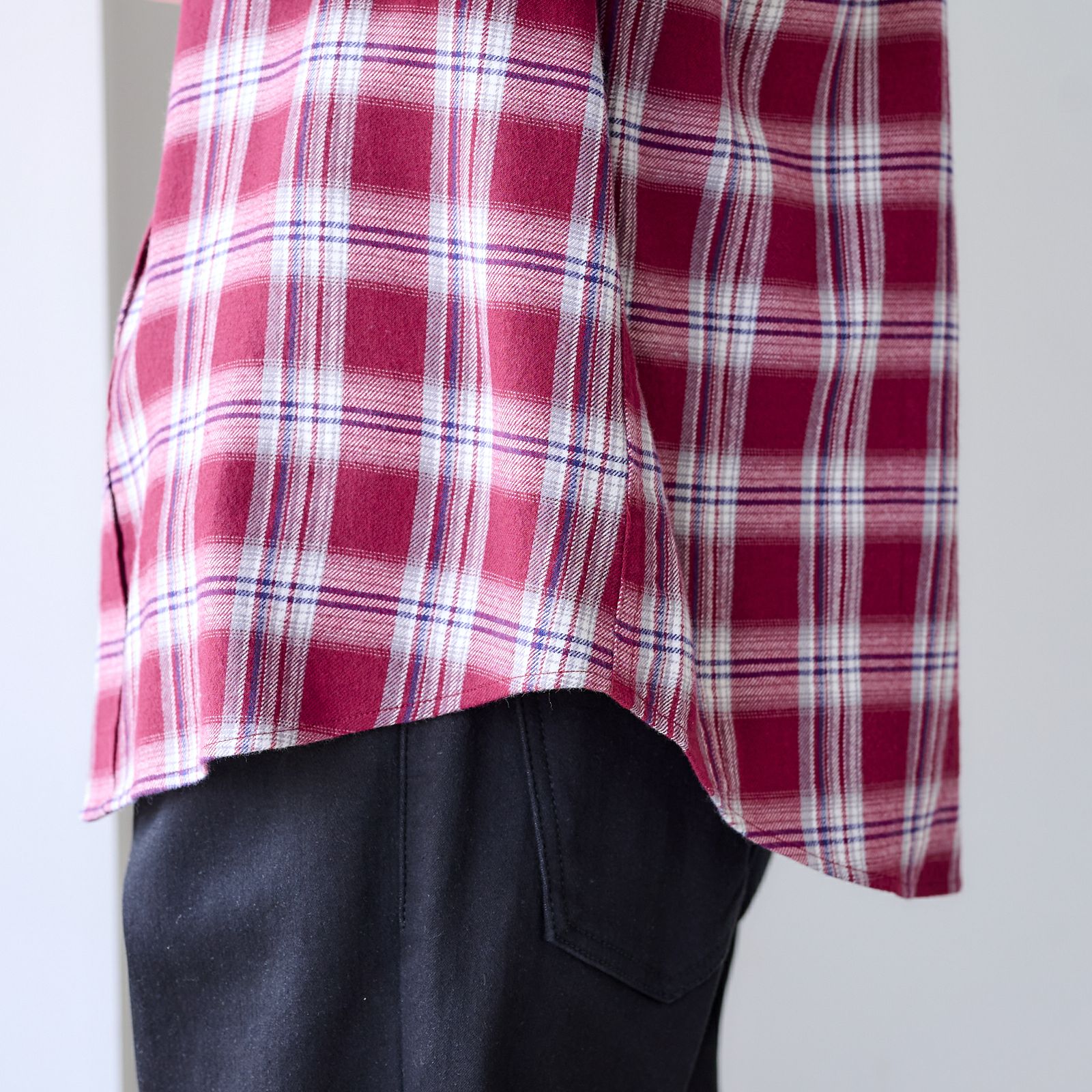 【てまラク】フランネルシャツ