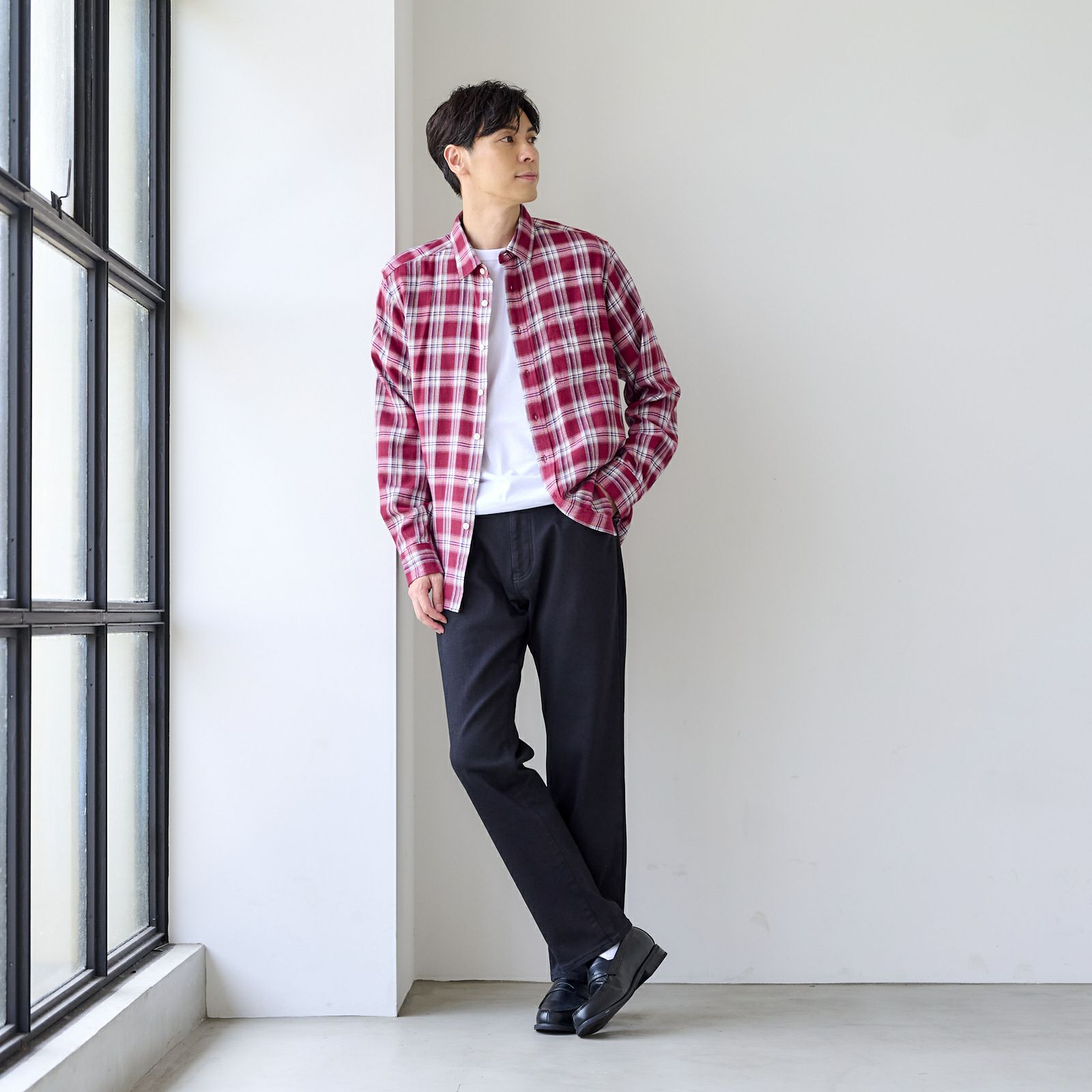 【てまラク】フランネルシャツ