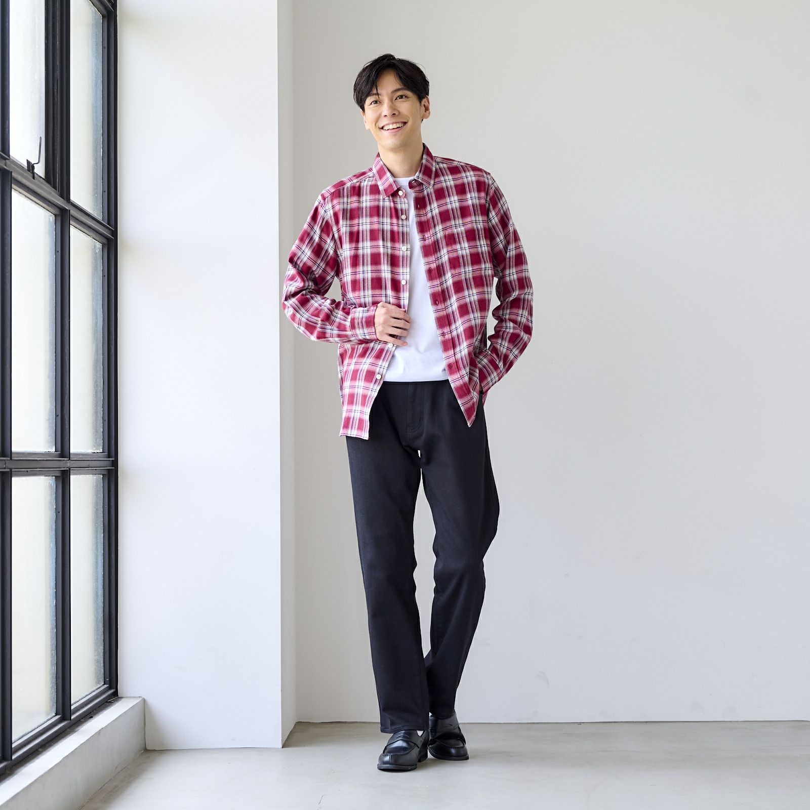 【てまラク】フランネルシャツ