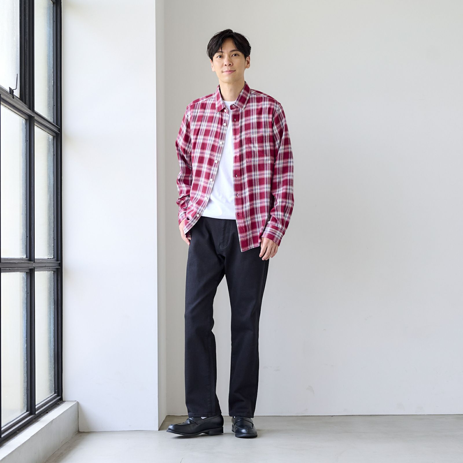 【てまラク】フランネルシャツ