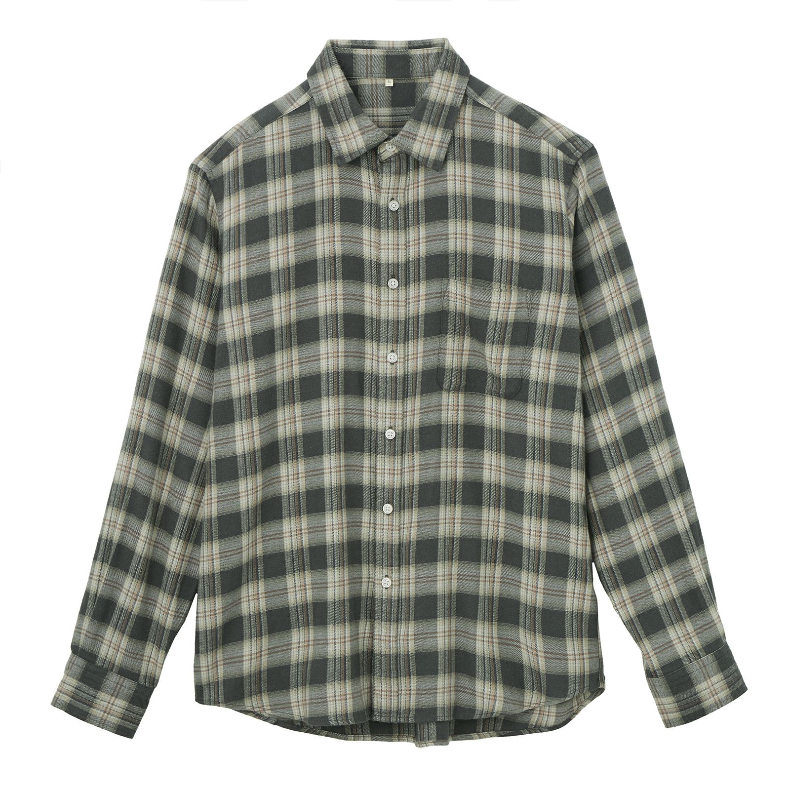 【てまラク】フランネルシャツ