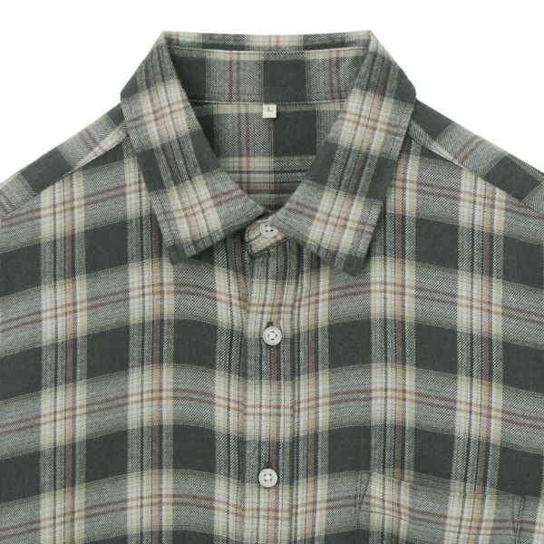 【てまラク】フランネルシャツ