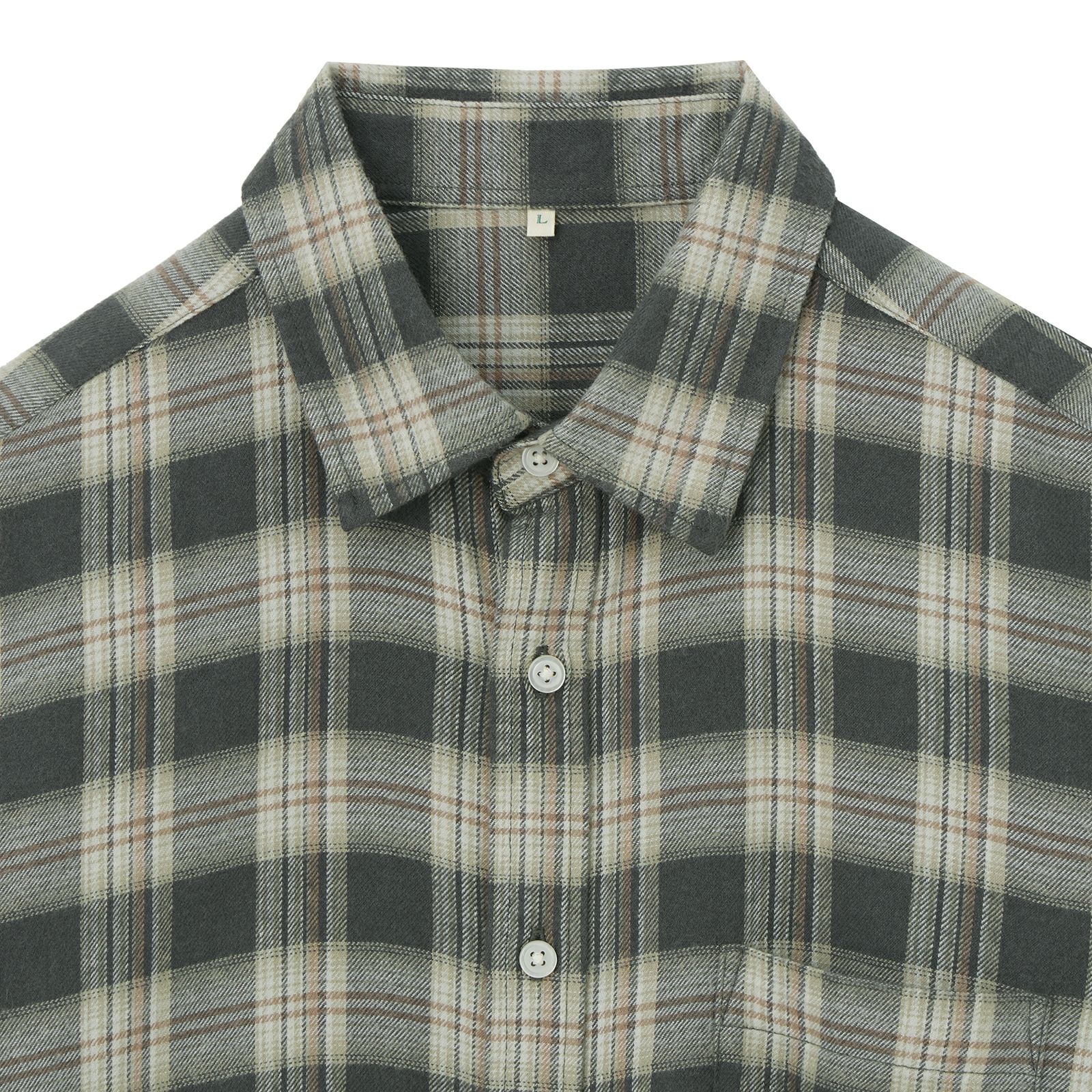 【てまラク】フランネルシャツ