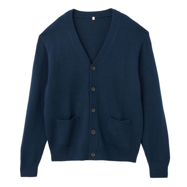 再生アクリル　Ｖネックカーディガン