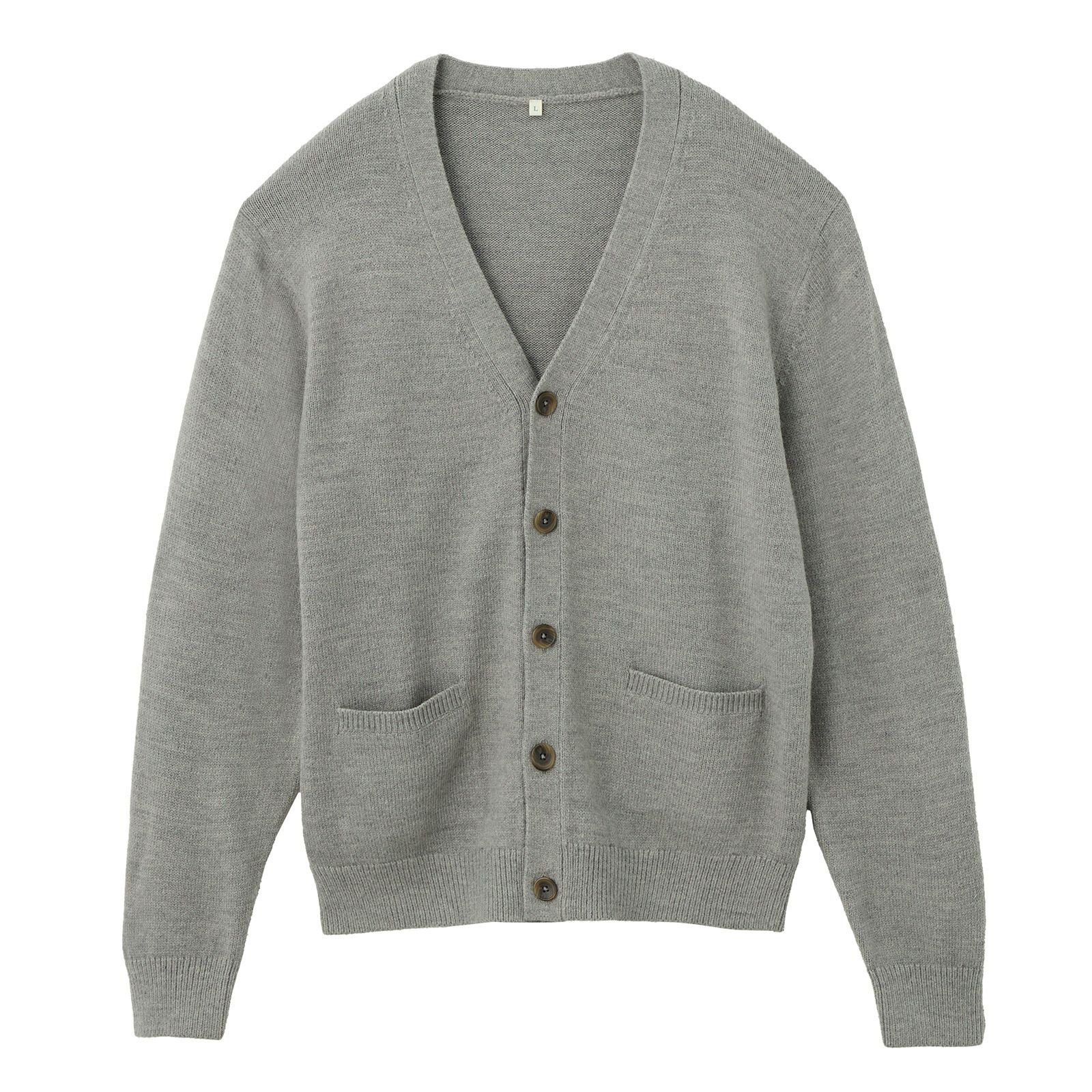 再生アクリル　Ｖネックカーディガン