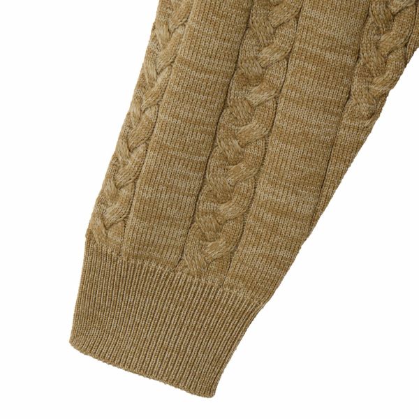 エアリーヤーン　ケーブルクルーネックプルオーバー