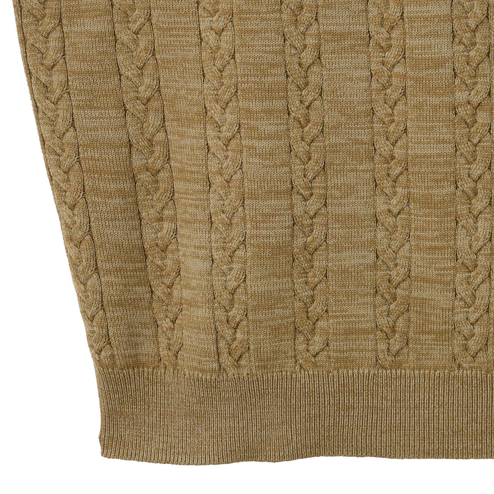 エアリーヤーン　ケーブルクルーネックプルオーバー