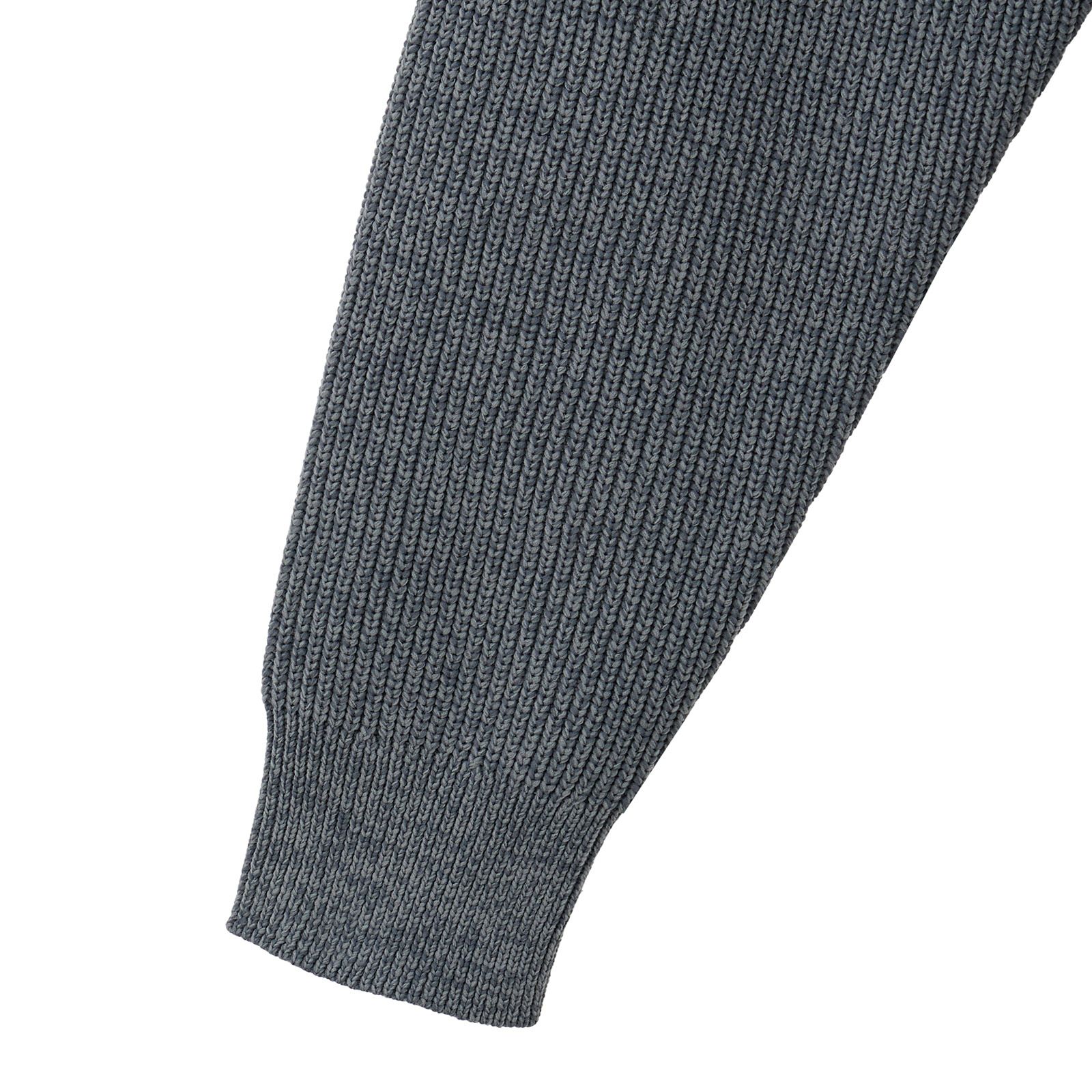 エアリーヤーン　畔編みモックネックプルオーバー