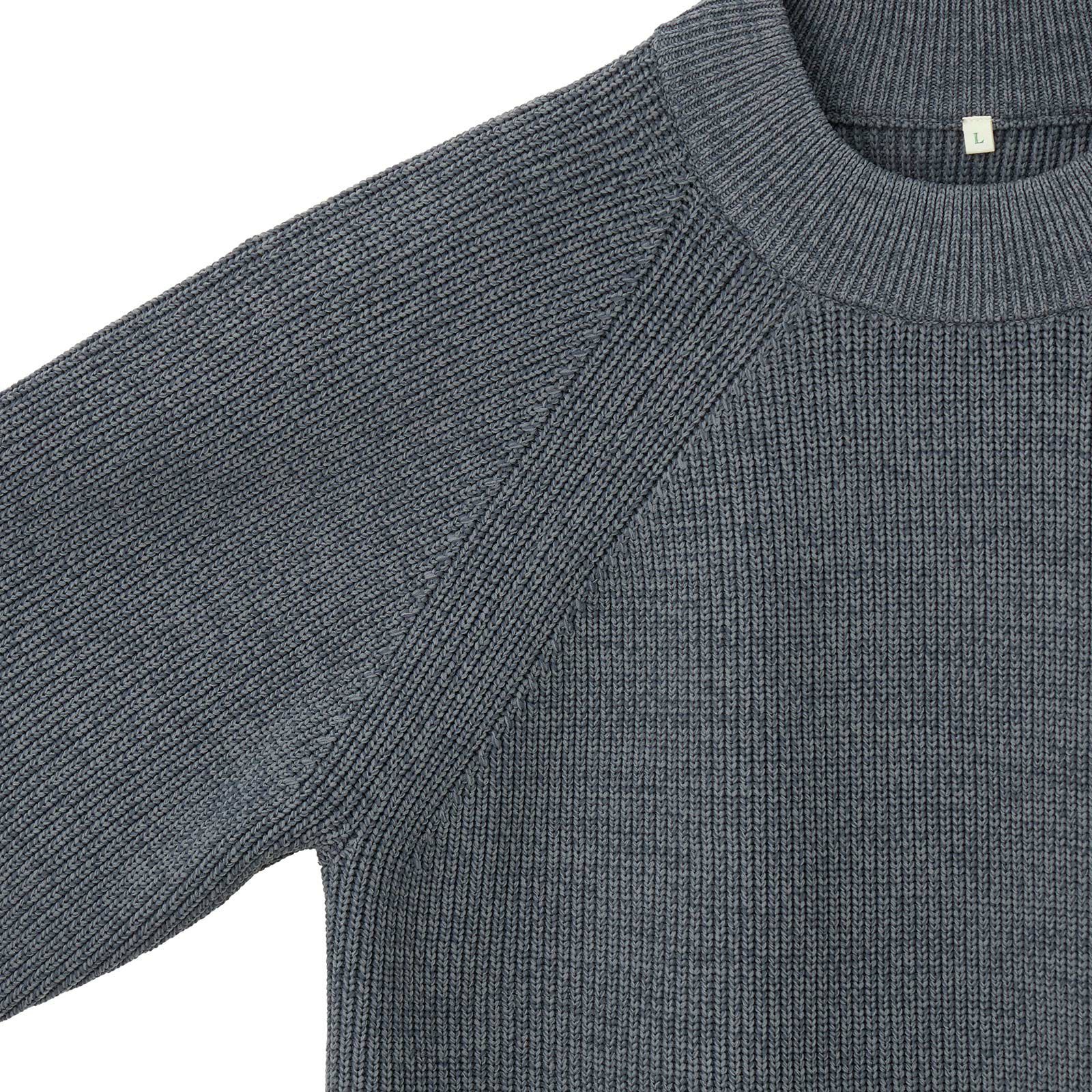 エアリーヤーン　畔編みモックネックプルオーバー